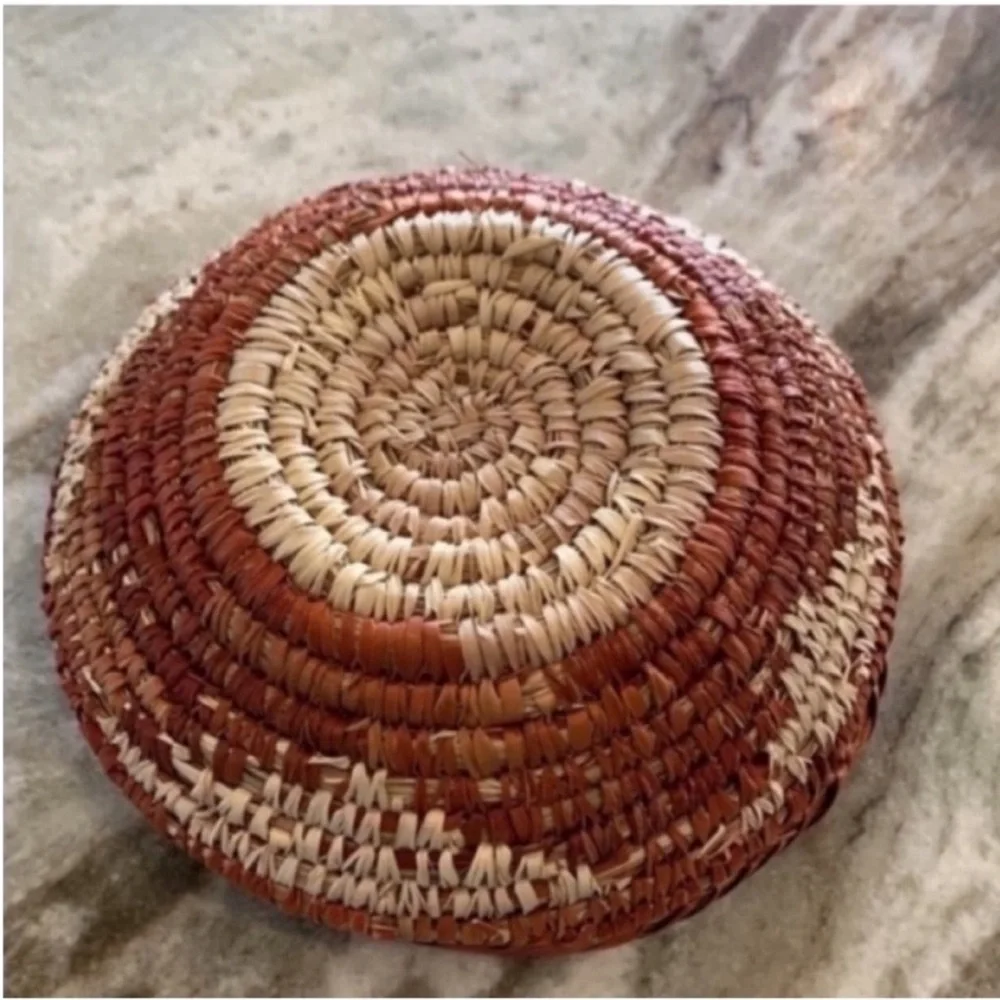 Vintage Handwoven Southwest Set of 2 Basket Bowls